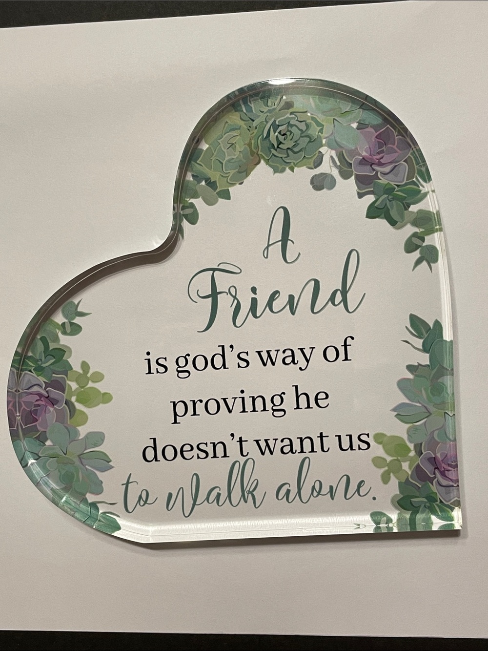 Acrylic plaque. Home decor.